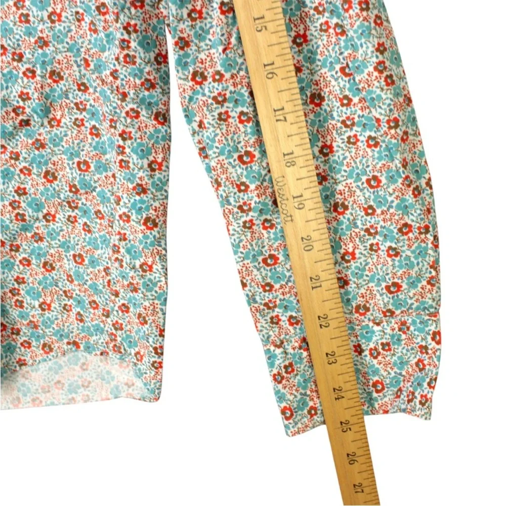 J Crew Slim Fit Long Sleeve Button Down Shirt Mens L Floral AOP Preppy Spring